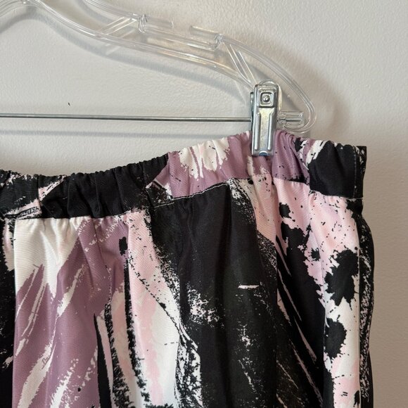 Eloquii Womens Abstract Print Midi Skirt Size 18 Elastic Waist Polyester - Picture 7 of 7